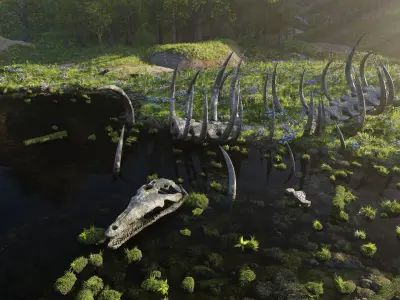 Skeleton Scene 3D model