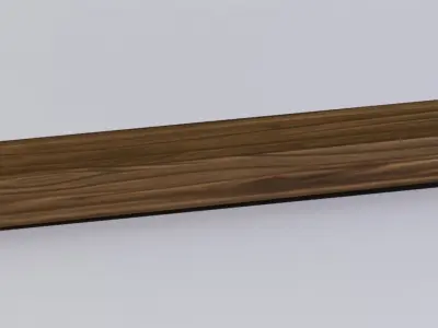 Plank box Low-poly 3D model