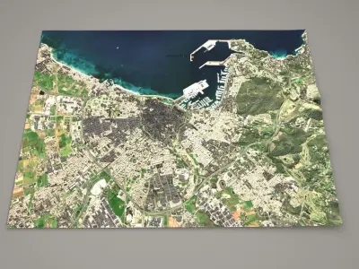 Cityscape and port Italy 3D model