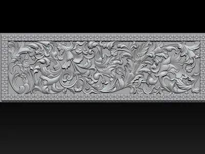 3D STL Models CNC Router - Carved decor  3D print model