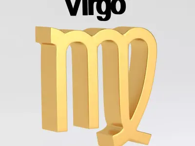 Astrological Sign virgo 3D model