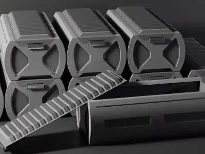 Sci Fi Cargo Container 3 3D model