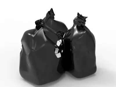 RUBBISH BLACK 3D model
