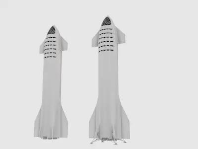 Space X Starship 3D model