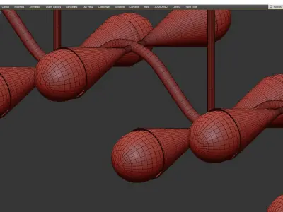 Jonathan Adler Caracas 14 Light Chandelier Low-poly 3D model