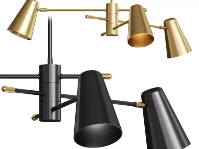 Jamira Convertible Chandelier 3D model