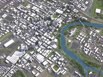 Columbus Low-poly 3D model