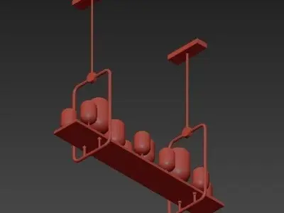 Vintage Pendant Lights 3D model