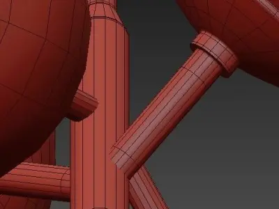 Modern Balloon Glass Chandelier 3D model purchase
