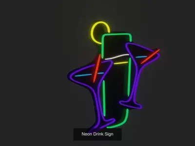 Neon Signs 3D Model Pack