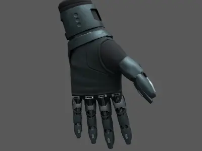 Scifi glove warior  Low-poly 3D model