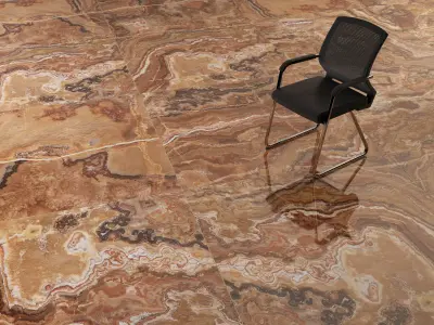 T3D Marble Onyx Red 1 Gloss Tile 1500 x 1500 mm Texture Map Texture