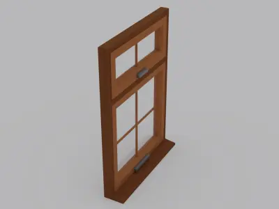 Window V2 - 110x150 Low-poly 3D model