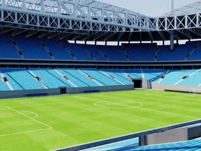 Krestovsky Stadium -  Saint Petersburg - Russia Low-poly 3D model