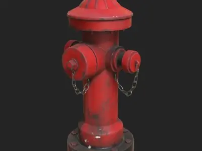 hydrant fire 3D model