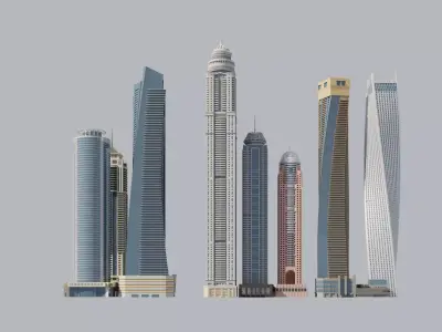 Dubai Marina 3D model