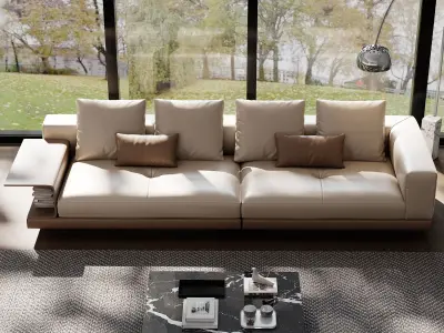 Interior Living Room Scene 3D model