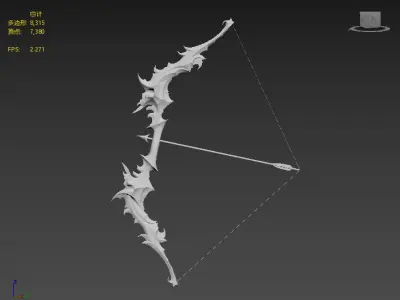 The Bow of Death for the Next Generation Low-poly 3D model