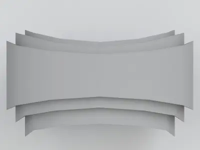 WARP ACCENT WALL SCONCE Low-poly 3D model