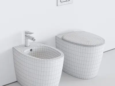 Ideal Standard Dea WC Low-poly 3D model