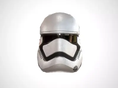 Star Wars Stormtrooper Helmet Low-poly 3D model