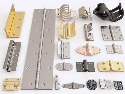 Door hinge vol 02 3D model