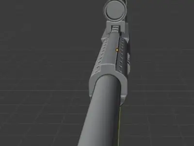 Sci Fi Sniper Low-poly 3D model