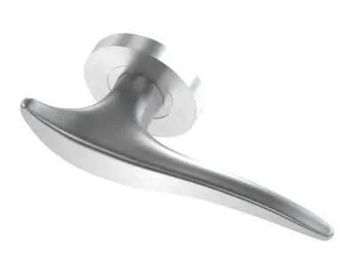 Consort Lunar Satin Stainless Steel Door Handle 3D model