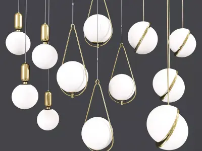 Ceiling Light Collection 02 3D model