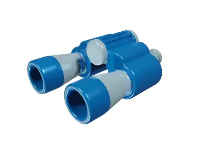 Classic Cartoon Binocular Low-poly 3D model