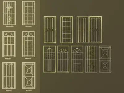 door fence asset001 3D model