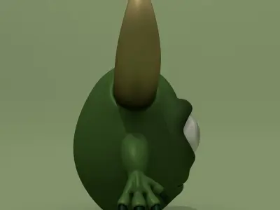 Cartoon Monster Lewis 3D model