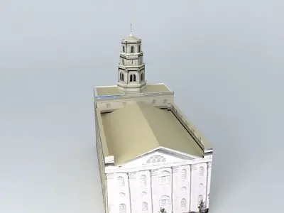 LDS. Temple Nauvoo, Illinois  Templo Mormon.  113th. Operatin... Free 3D model