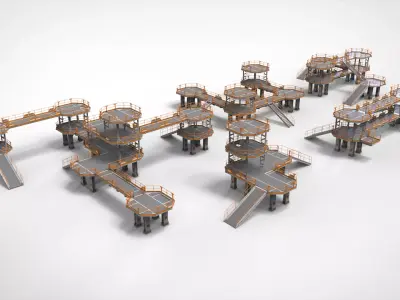 Sci Fi Modular Environment 9 3D model