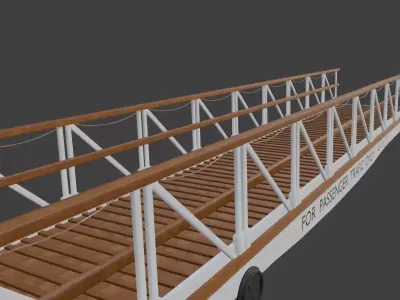 Passenger ramp 1912 Southampton 3D modell 3D model