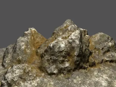 Rock mountain Low-poly 3D model purchase