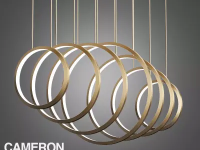 LED handmade metal pendant lamp VAASA By Cameron Design House 3D model