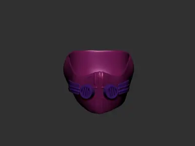 helmet high poly sculpt 3d printable  3D model