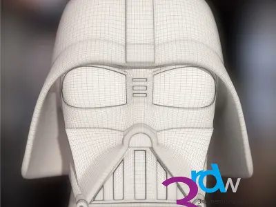 3D Print Darth Vader  Low-poly 3D model