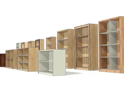 Free Standing Bookcase 3D model