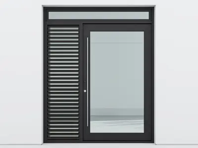 Aluminium door 46 3D model