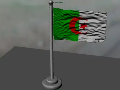Algeria Flag 3D model
