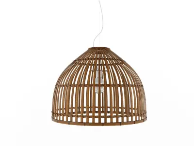 Lamp Rattan 5 3D model