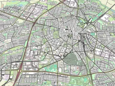 Cityscape Lund Sweden 3D model