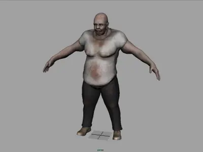 Fat Zombie 3D model