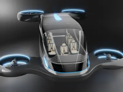  Futuristic Air Taxi 
