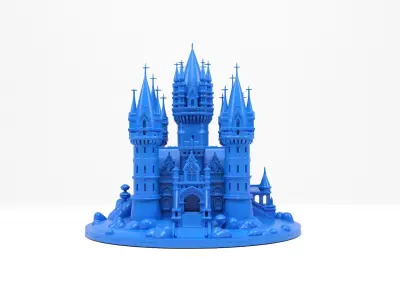 Model castle 3D print model