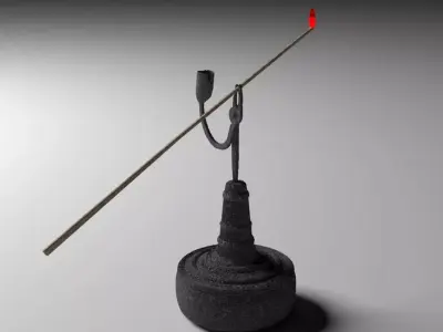 Holder for light splinter 3D model