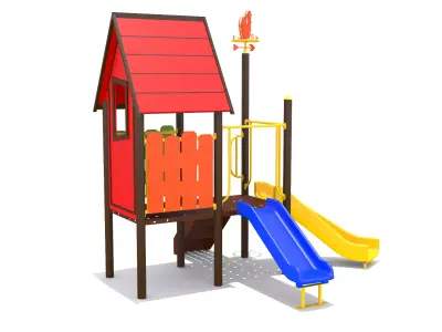 Kids Playground Low-poly 3D model buy