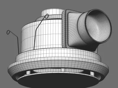 Lucci 200mm Designer Round Exhaust Fan 3D model